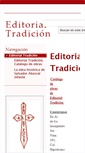 Mobile Screenshot of editorial-tradicion.info